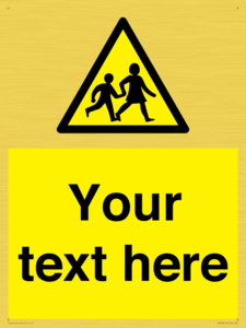 Custom Warning children Sign